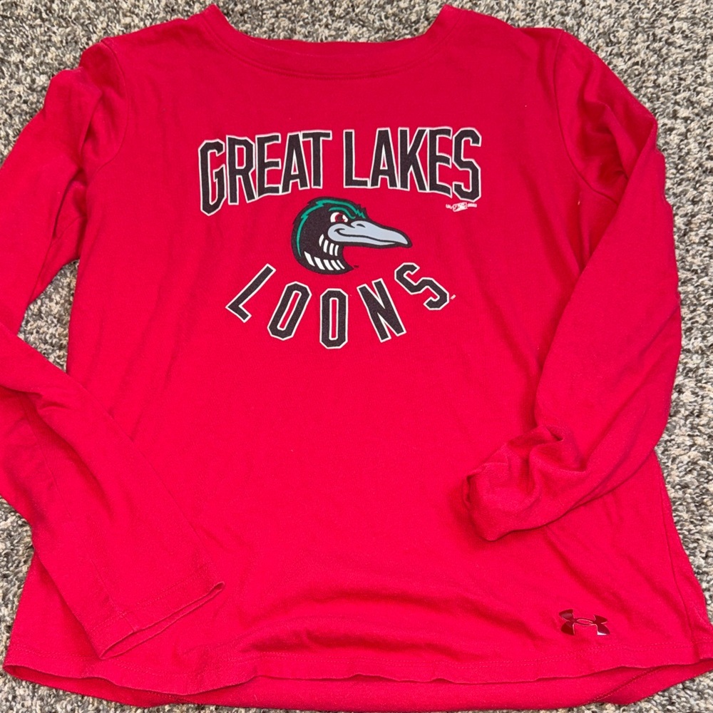 Under Armour Red Great Lakes Loons Shirt